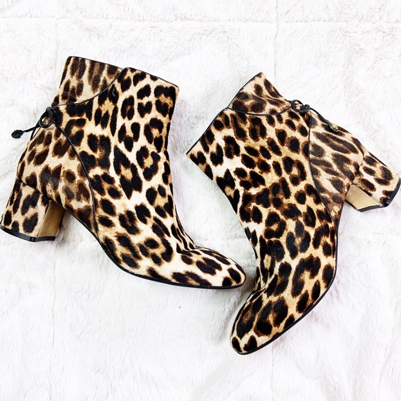 Tory Burch Shoes - Tory Burch Leopard Calf Hair Booties 7